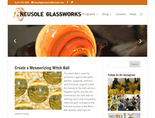 Tablet Screenshot of neusoleglassworks.com